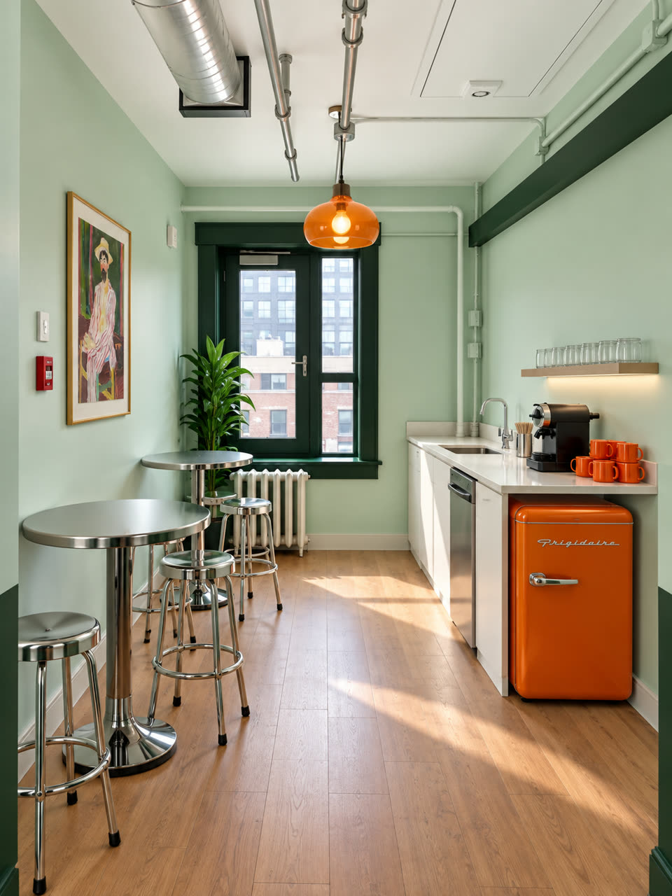 The shared guest kitchen at The Solitaire Hotel